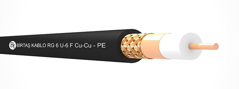 RG 6/U-6 F (Cu/Cu) / PE